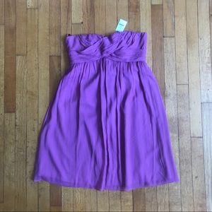 NWT JCrew Purple silk dress